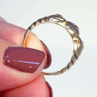 Art Nouveau 3 Stone Diamond Ring